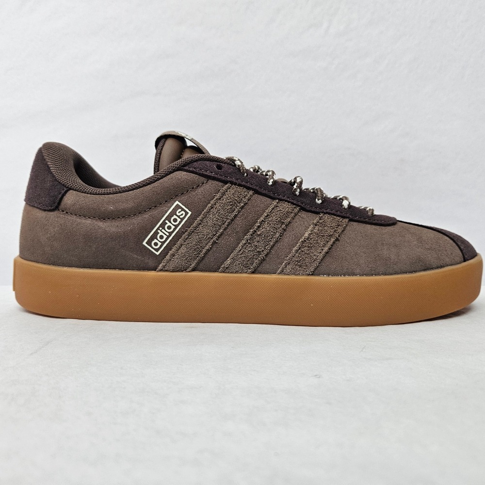 Adidas VL Court 3.0 Skateboarding Shoes JP5294 Brown Suede Gum Men's Size 8 - Picture 11 of 11